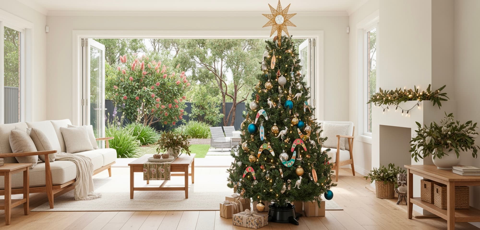 TreeMate Christmas tree in beautiful home setting