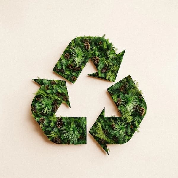 Sustainably made from recycled materials