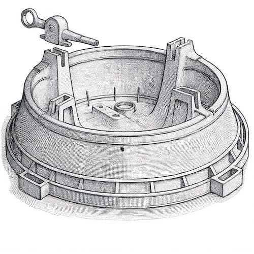 Step 1: Fit the 4 bolt mechanisms into pillars